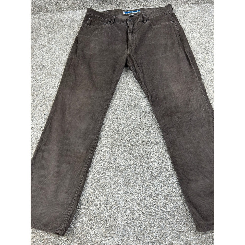 Gap Mens Straight Fit Corduroy Pants Brown 100% Cotton 36x30 #0905